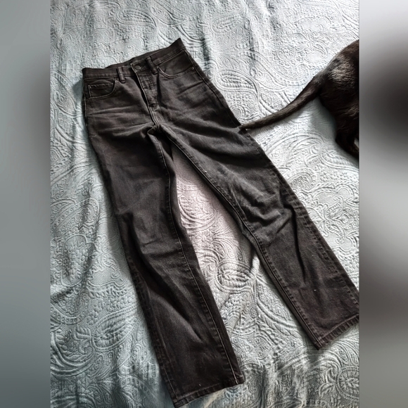 Uniqlo Faded Black Denim Jeans - Picture 1 of 5